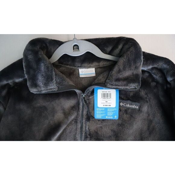 Columbia 1997932-011 Women's Plus Sz 1X Dark Gray Fire Side Full Zip Jacket - Picture 3 of 10